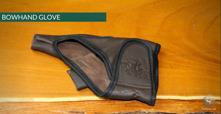 DELUXE BOW HAND PROTECTOR / GLOVE, DARK BROWN LEATHER-Glove-Fairbow-S-Left Hand-Fairbow