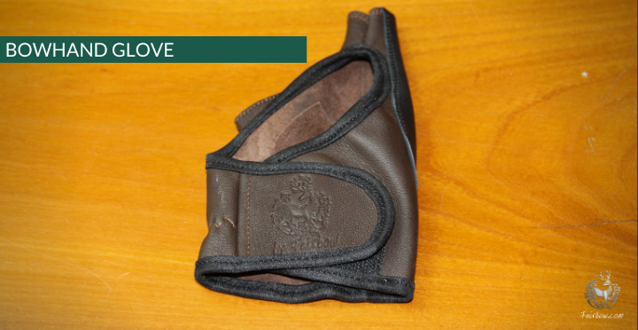DELUXE BOW HAND PROTECTOR / GLOVE, DARK BROWN LEATHER-Glove-Fairbow-S-Left Hand-Fairbow