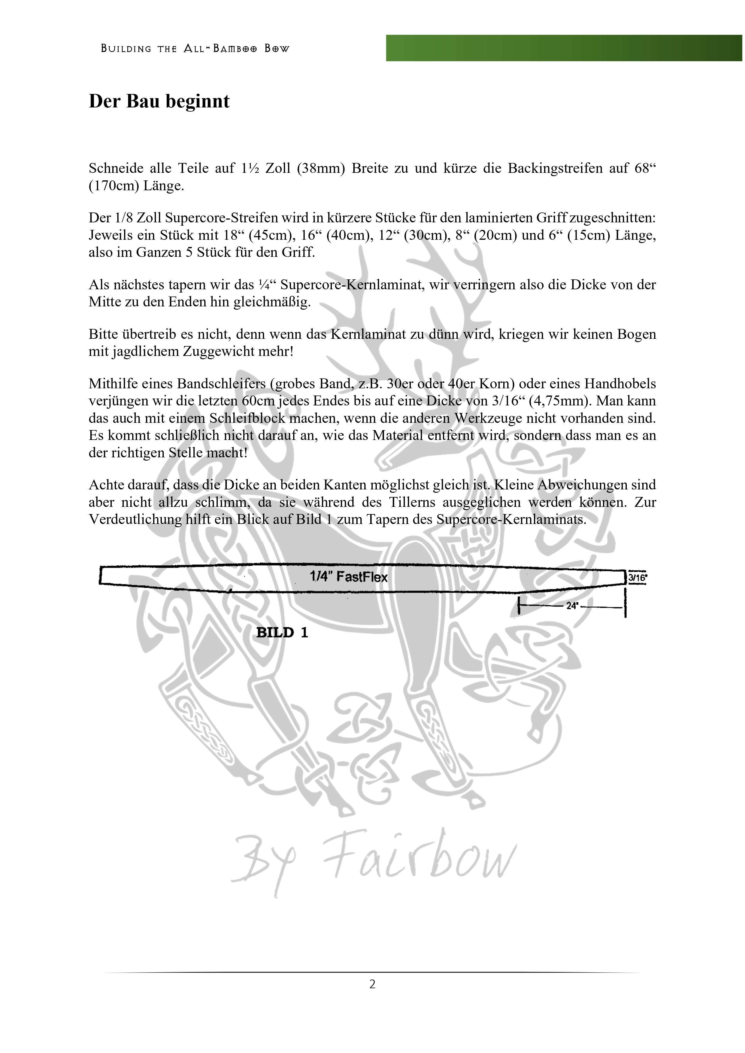 EINEN REINEN BAMBUSBOGEN BAUEN - LEICHT GEMACHT! E-BOOKLET-Book-Fairbow-Fairbow