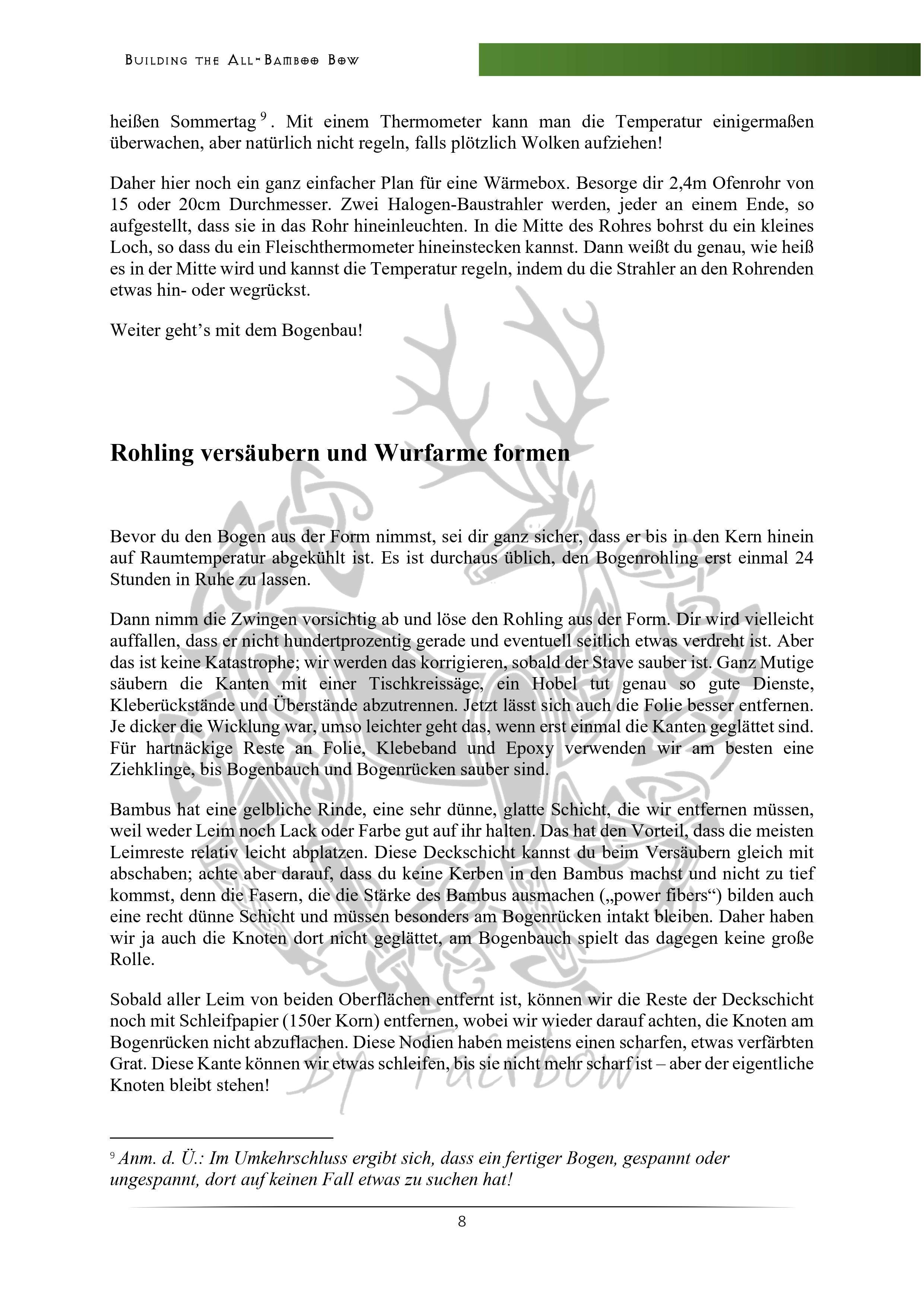 EINEN REINEN BAMBUSBOGEN BAUEN - LEICHT GEMACHT! E-BOOKLET-Book-Fairbow-Fairbow