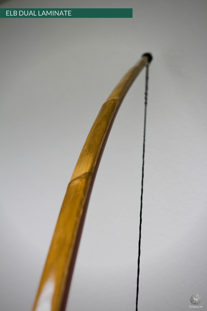 ENGLISH LONGBOW DUALLAM, GREENHEART HICKORY/BAMBOO SUPERIOR CUSTOM-English Longbow-Fairbow-Fairbow