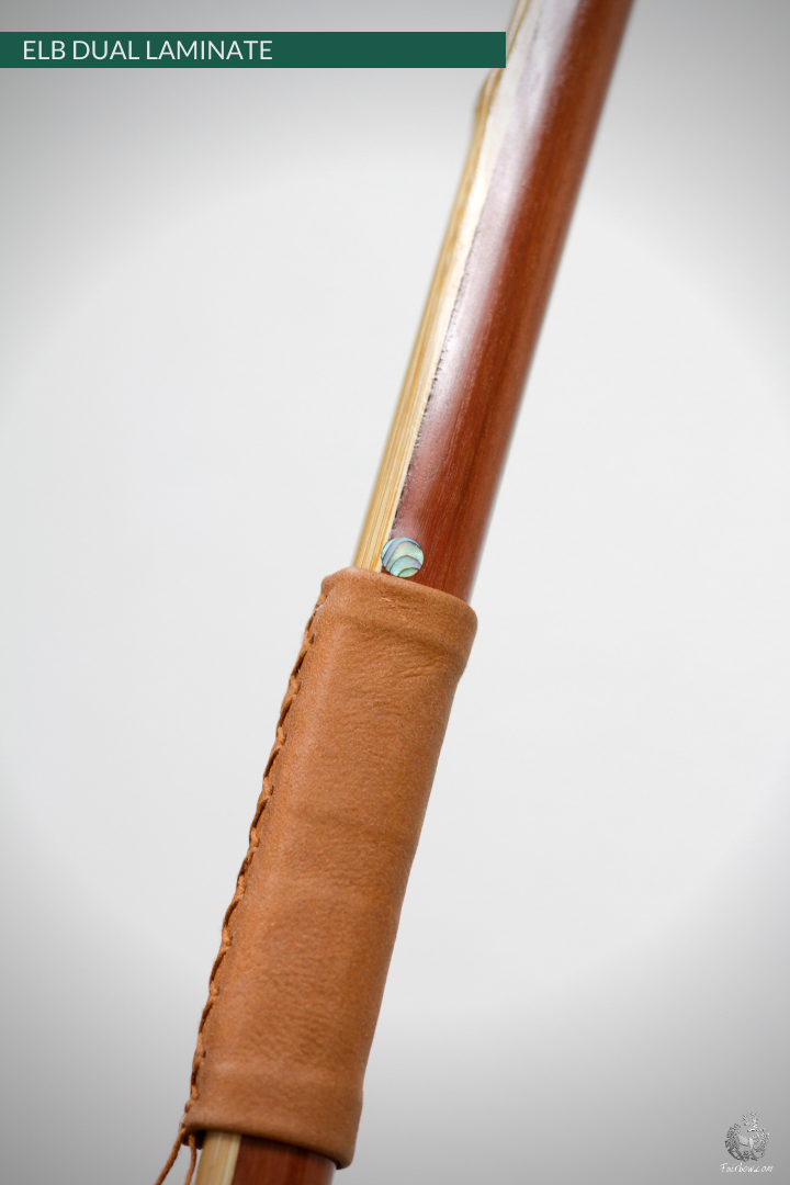 ENGLISH LONGBOW DUALLAM, GREENHEART HICKORY/BAMBOO SUPERIOR CUSTOM-English Longbow-Fairbow-Fairbow
