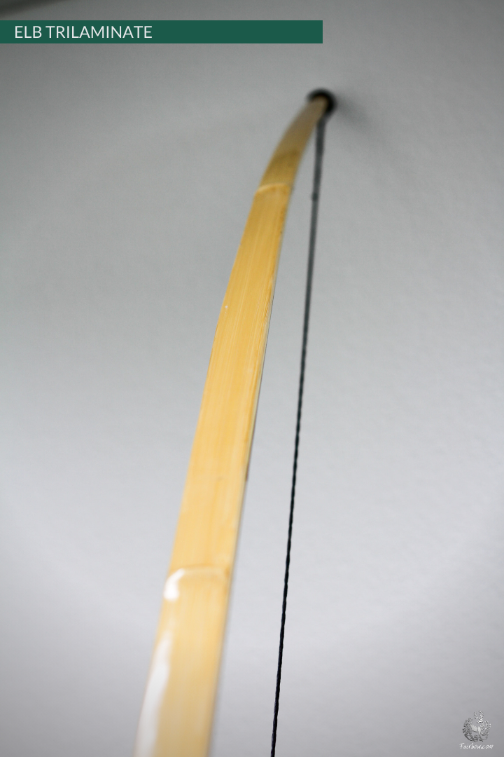ENGLISH LONGBOW, GREENHEART SUPERCORE BAMBOO/HICKORY SUPERIOR CUSTOM-Bow-Fairbow-30-35#-Hickory-26"-Fairbow