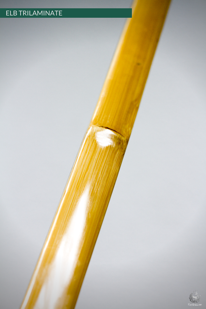 ENGLISH LONGBOW, GREENHEART SUPERCORE BAMBOO/HICKORY SUPERIOR CUSTOM-Bow-Fairbow-30-35#-Hickory-26"-Fairbow