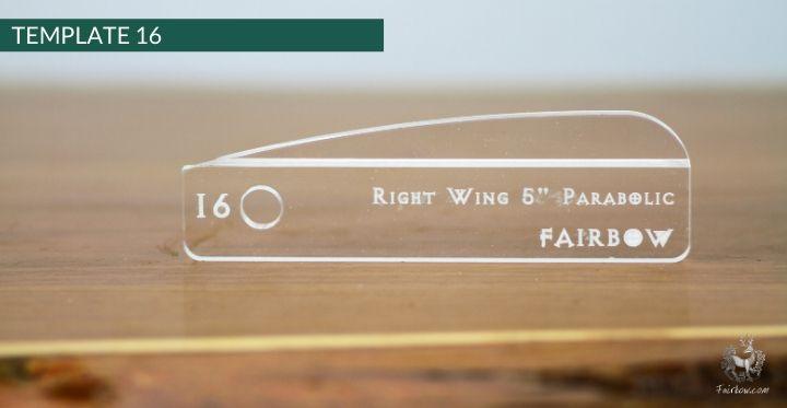 FEATHER CUTTING TEMPLATE PRE-GLUE (1-40)-Tool-Fairbow-Left wing-Rebel no.1-Fairbow