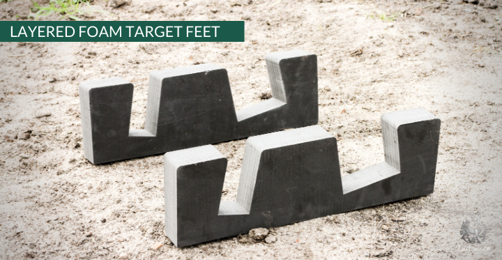 FOAM TARGET FEET FOR 3 AND 6 INCH TARGETS (LAYERED)-target-Avalon-Fairbow