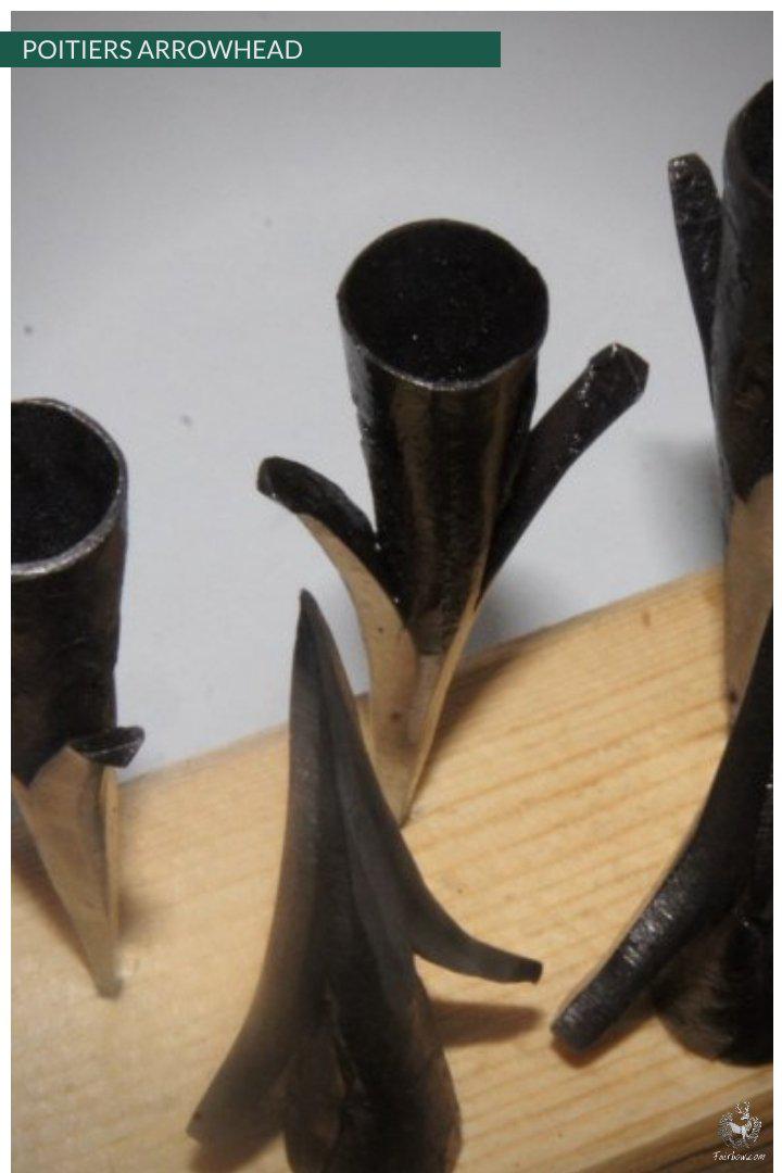 HAND FORGED 1/2 INCH POITIERS SWEPT TYPE 16-arrow point-Fairbow-Fairbow