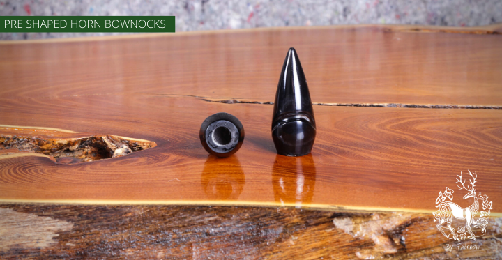HORN NOCK SET IN BLACK-Horn nocks-Fairbow-Fairbow