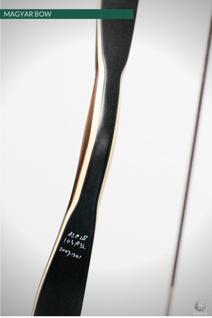 MAGYAR, 103 LBS @ 32 INCH, lIMBA, PADOUK AND SUPERCORE-Bow-Fairbow-Fairbow