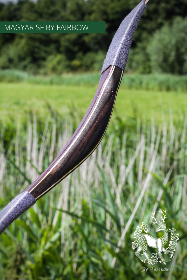 MAGYAR SF, SMOKED PADOUK GLASS AND SUPERCORE, HORSEBOW 32 LBS @ 28 INCH-Bow-Fairbow-Fairbow