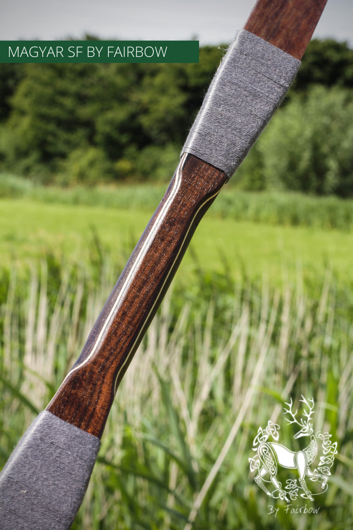 MAGYAR SF, SMOKED PADOUK GLASS AND SUPERCORE, HORSEBOW 32 LBS @ 28 INCH-Bow-Fairbow-Fairbow