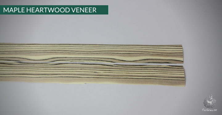 MAPLE HEARTWOOD VENEER 72 X 2 INCH 2 STRIPS-Tool-Fairbow-Fairbow
