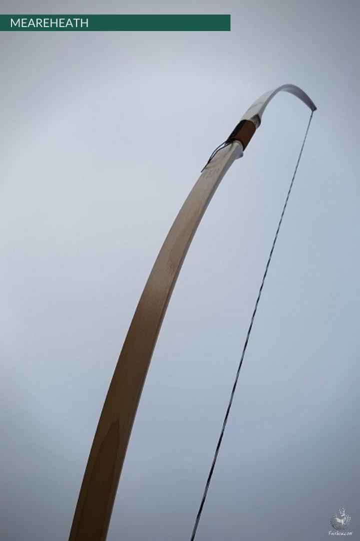 MEARE HEATH BOW, SOLID HICKORY SUPERIOR CUSTOM-War Bow-Fairbow-30-35#-26"-Fairbow