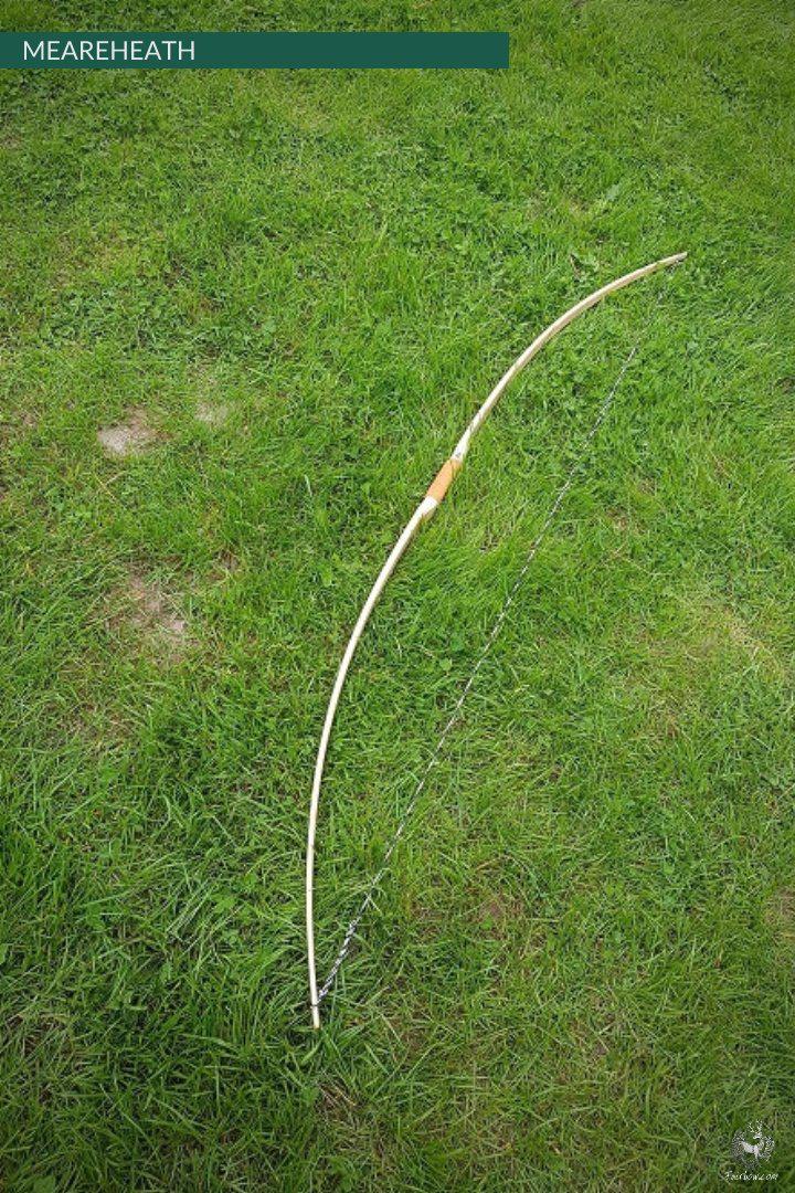 MEARE HEATH BOW, SOLID HICKORY SUPERIOR CUSTOM-War Bow-Fairbow-30-35#-26"-Fairbow