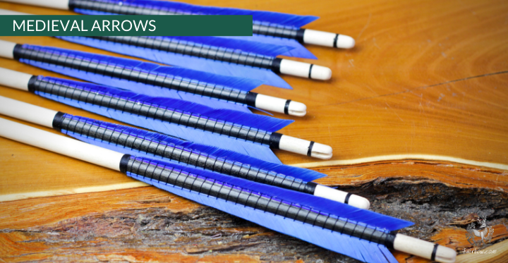 MEDIEVAL ARROW WOODEN SHAFT SELF NOCKED FULLY WHIPPED SET OF 6 ARROWS-Arrow-Fairbow-5/16 INCH SHAFT-Fairbow