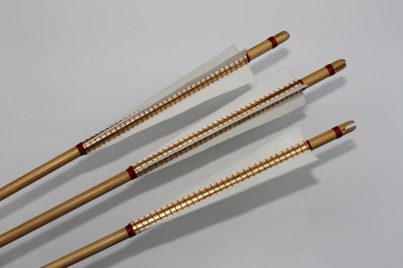 MEDIEVAL ARROW WOODEN SHAFT SELF NOCKED FULLY WHIPPED SET OF 6 ARROWS-Arrow-Fairbow-5/16 INCH SHAFT-Fairbow
