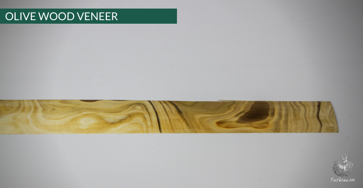 OLIVE WOOD VENEER 72 X 2 INCH 2 STRIPS-Tool-Fairbow-Fairbow