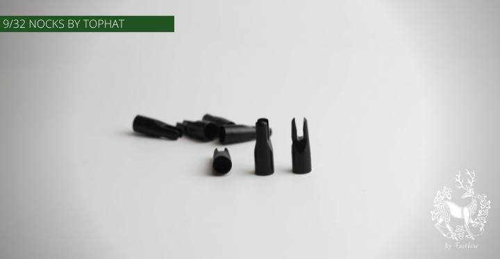 PLASTIC NOCKS 9/32 INCH TOPHAT PER DOZEN-Nock-tophat-Fairbow