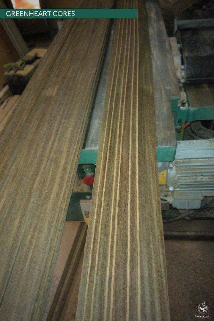 PRE TAPERED BOW MAKING BELLY CORES GREENHEART-Tool-Fairbow-Fairbow