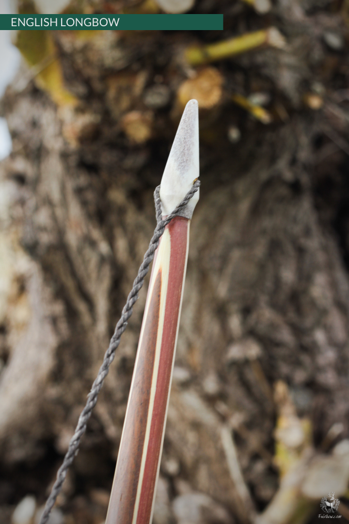 QUAD LAMINATED ENGLISH LONGBOW IPE, SUPERCORE, BOLLETERIE, HICKORY 47 LBS @ 28 INCH-English Longbow-Fairbow-Fairbow