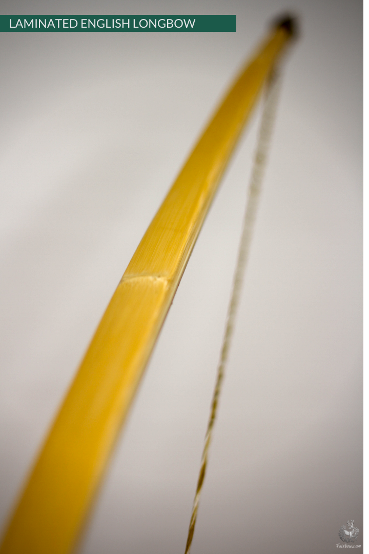 QUAD LAMINATED ENGLISH LONGBOW, MASSARANDUBA, SUPERCORE, BAMBOO 43 LBS @ 28 INCH-English Longbow-Fairbow-Fairbow