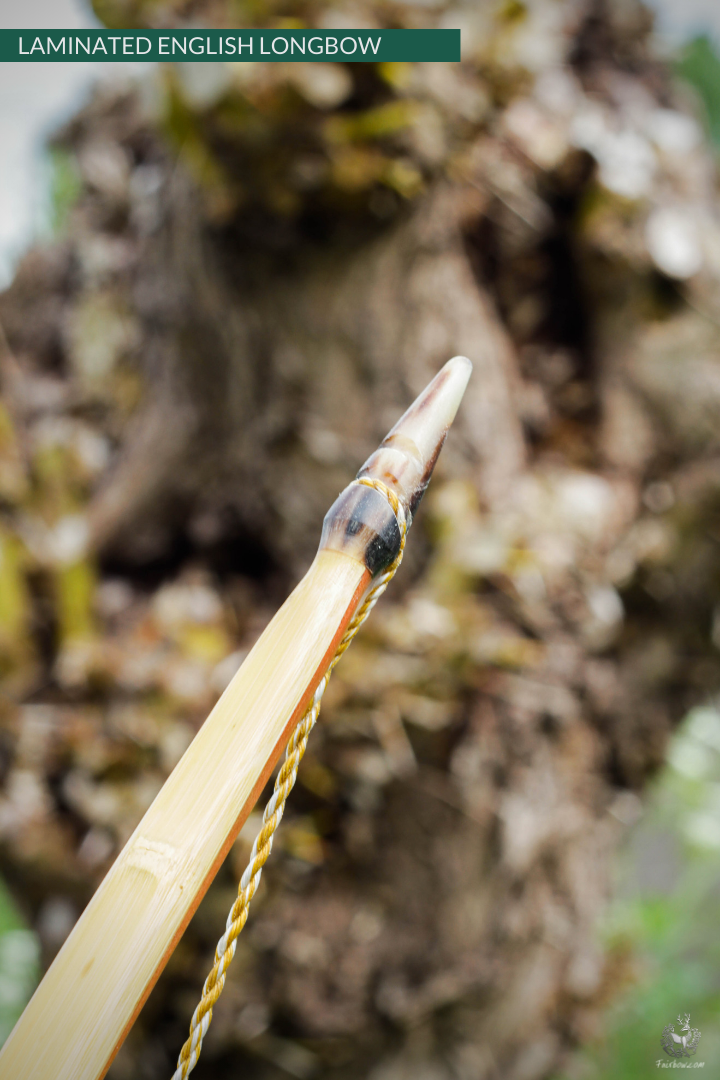 QUAD LAMINATED ENGLISH LONGBOW, MASSARANDUBA, SUPERCORE, BAMBOO 43 LBS @ 28 INCH-English Longbow-Fairbow-Fairbow