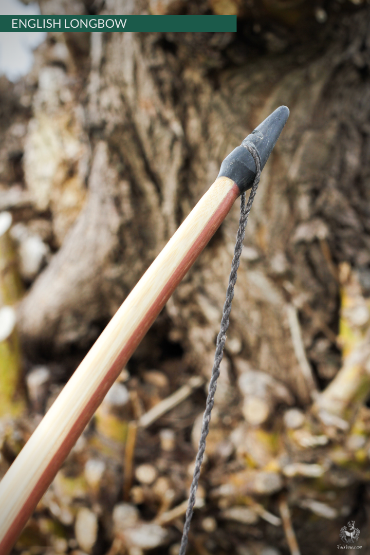 QUAD LAMINATED ENGLISH LONGBOW MASSARANDUBA, SUPERCORE, BAMBOO 53 LBS @ 28 INCH-English Longbow-Fairbow-Fairbow