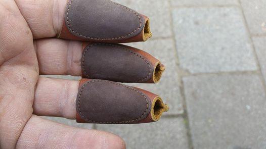 REBEL GLOVE LEATHER ARCHERY GLOVE HILL STYLE-Protection-FAIRBOW-S-Light Brown-Fairbow