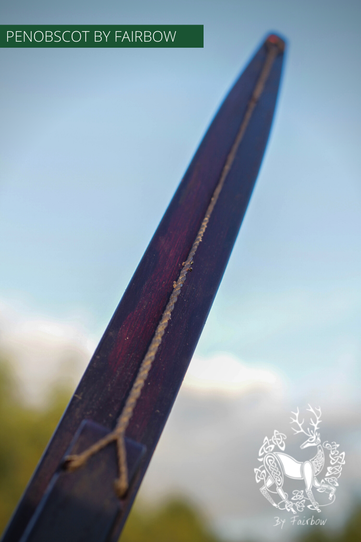 SELF HICKORY LONGBOW (AFB), THE PENOBSCOT RED 'N BLACK SUNBURST 32 LBS-Bow-Fairbow-Fairbow