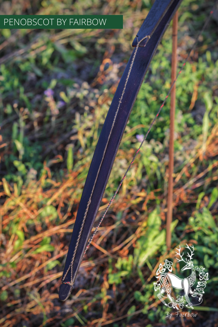 SELF HICKORY LONGBOW (AFB), THE PENOBSCOT RED 'N BLACK SUNBURST 32 LBS-Bow-Fairbow-Fairbow