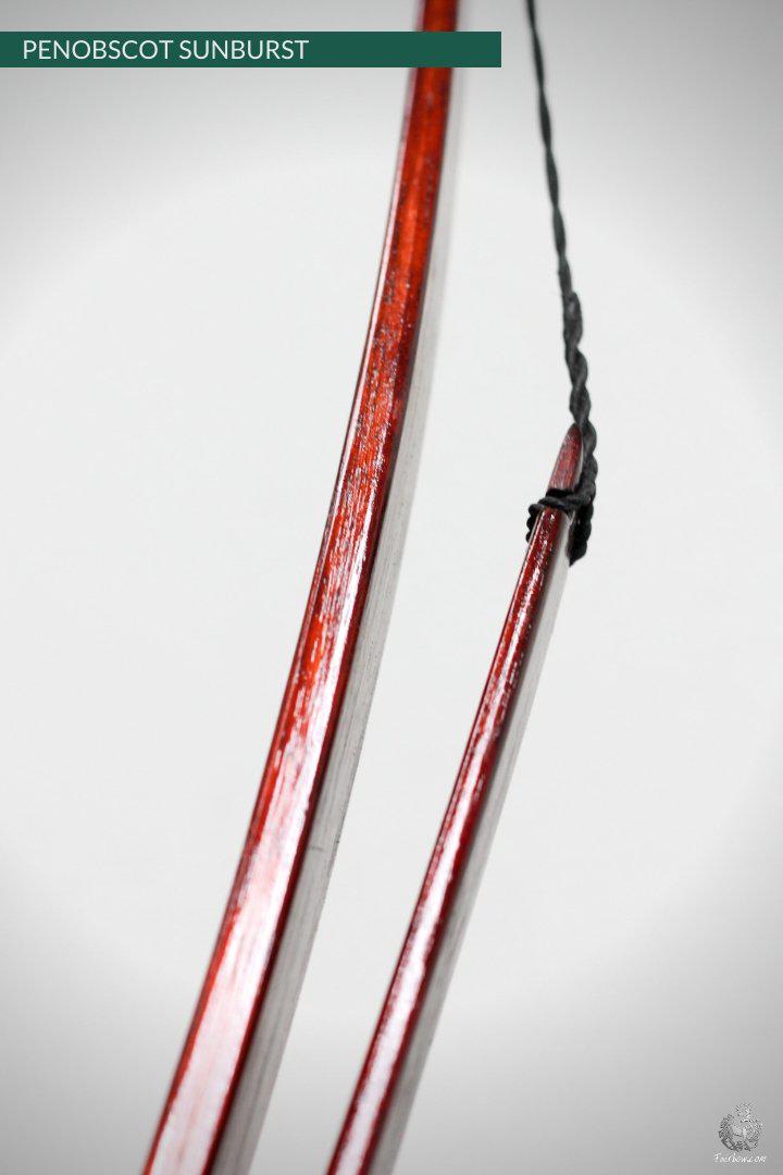 SELF HICKORY LONGBOW (AFB), THE PENOBSCOT RED SUNBURST 40 LBS-Bow-Fairbow-Fairbow