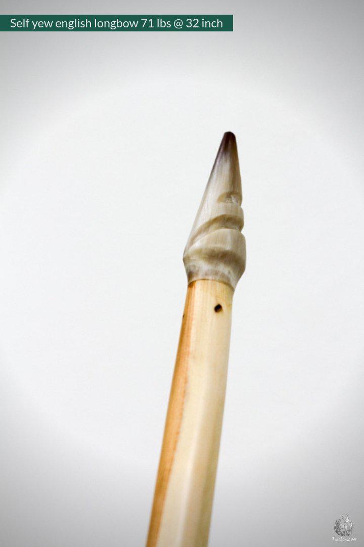 SELF YEW ENGLISH LONGBOW, WARBOW, 63 LBS @ 28 INCH, 71 LBS @32 INCH-Bow-Fairbow-Fairbow