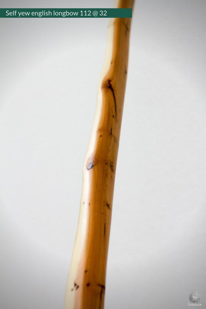 SELF YEW ENGLISH LONGBOW, WARBOW, 92 LBS @ 28 INCH, 112 @ 32 INCH-Bow-Fairbow-Fairbow