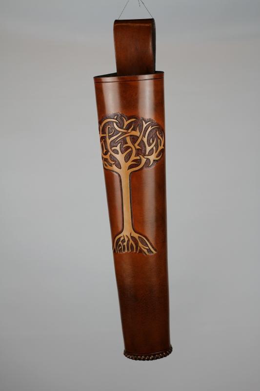 SIDE QUIVER WITH CELTIC CARVING-Quiver-Fairbow-Fairbow