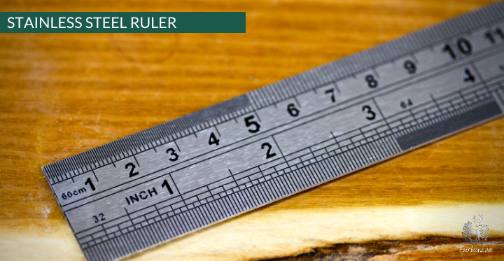 STAINLESS STEEL RULER, 24 INCH / 60 CM-arrow tool-Fairbow-Fairbow