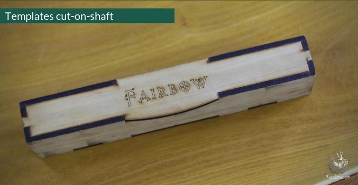 TEMPLATE SET, WARBOW SOCIETY SHAPES, 5 TEMPLATES IN WOODEN BOX-Tool-Fairbow-Fairbow