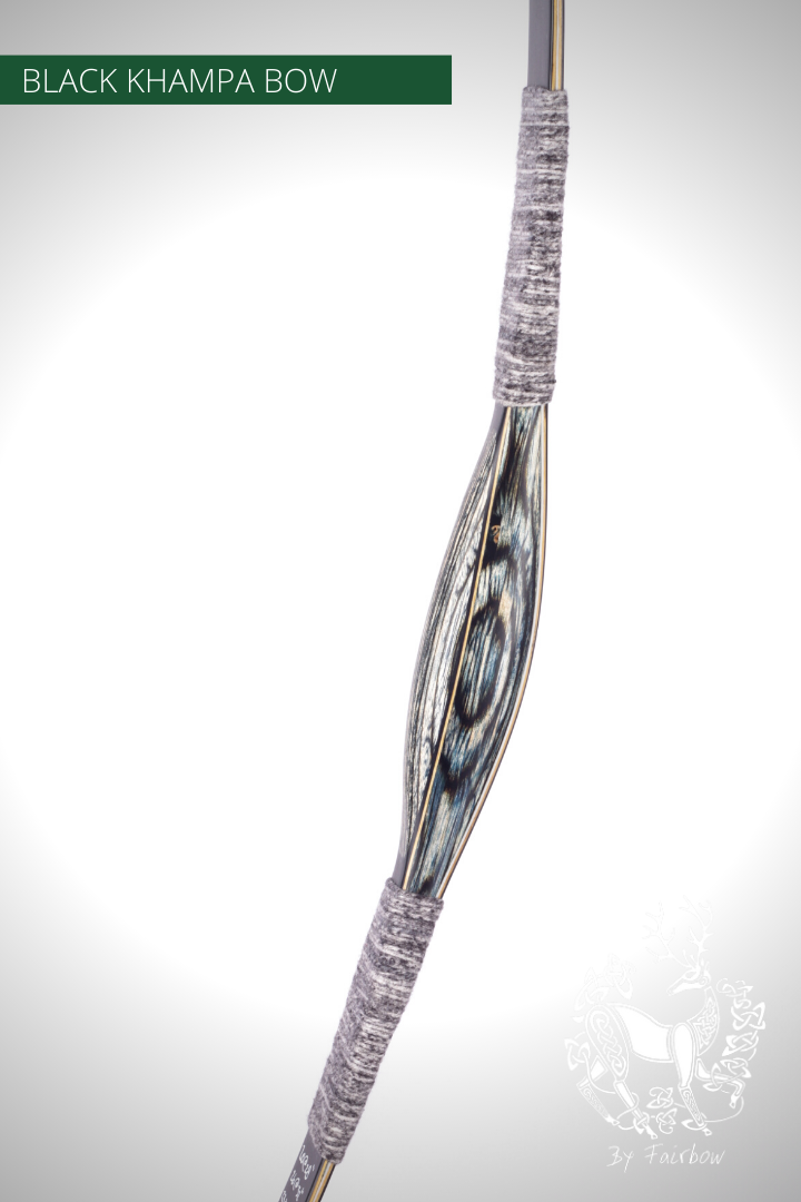 THE BLACK KHAMPA BOW BY FAIRBOW GREY 20 LBS @ 28 INCH-Bow-Fairbow-Fairbow