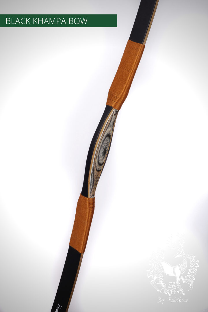 THE BLACK KHAMPA BOW BY FAIRBOW OCHRE 59 LBS @ 28 INCH-Bow-Fairbow-Fairbow