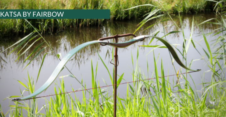 THE KATSA BOW, 25 LB, WALNUT, GREEN, SWIRLY DARK NOCKS-Bow-Fairbow-Fairbow