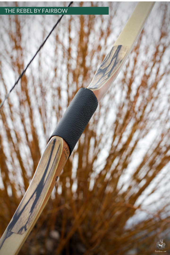 THE REBEL BOW 48@28 EBONY AND TIGERWOOD-Bow-Fairbow-Fairbow