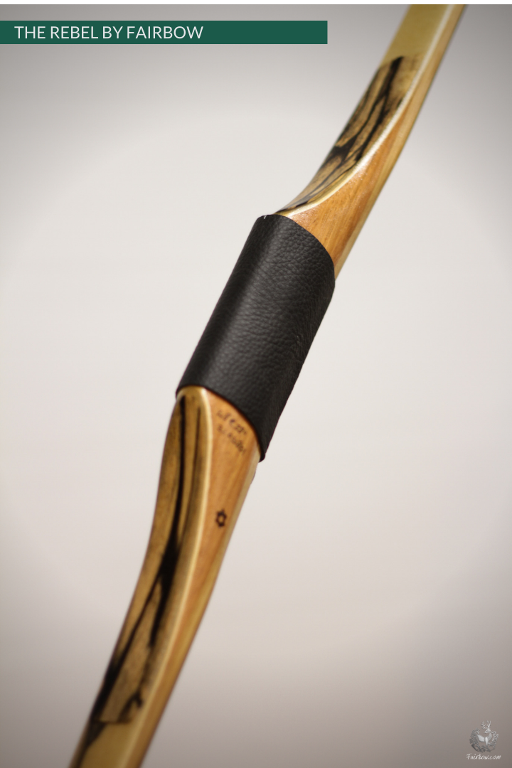 THE REBEL BOW 48@28 EBONY AND TIGERWOOD-Bow-Fairbow-Fairbow