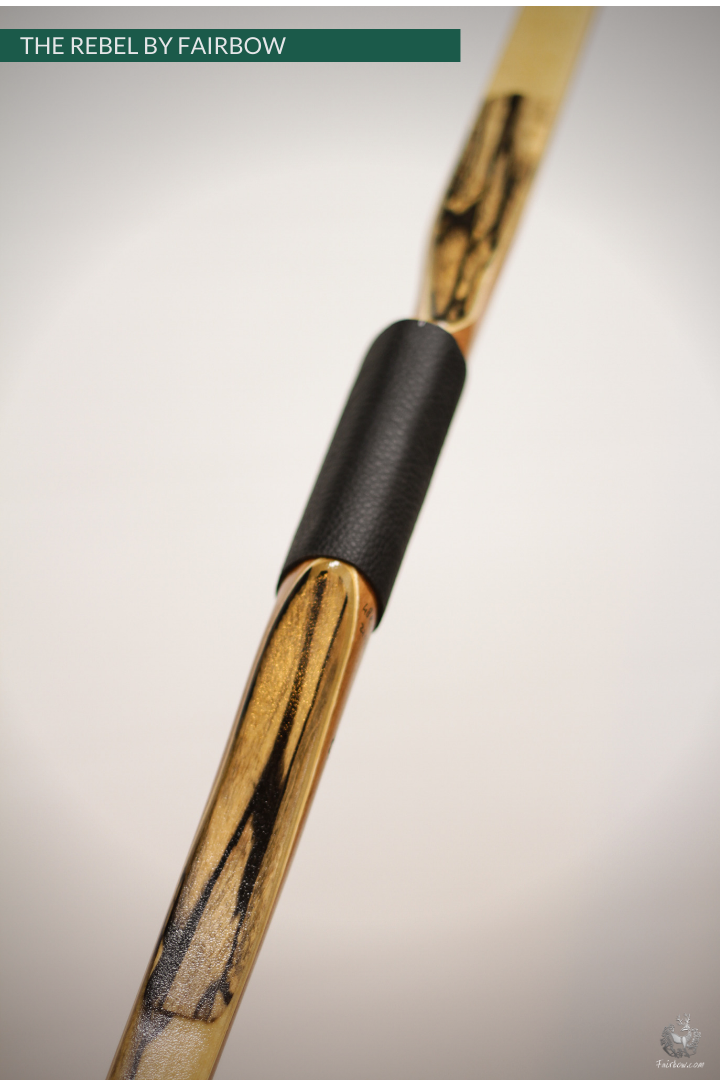 THE REBEL BOW 48@28 EBONY AND TIGERWOOD-Bow-Fairbow-Fairbow