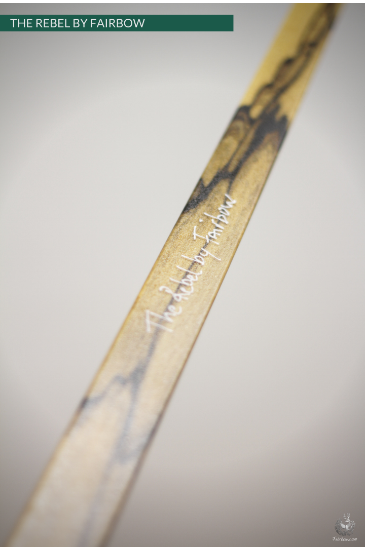 THE REBEL BOW 48@28 EBONY AND TIGERWOOD-Bow-Fairbow-Fairbow