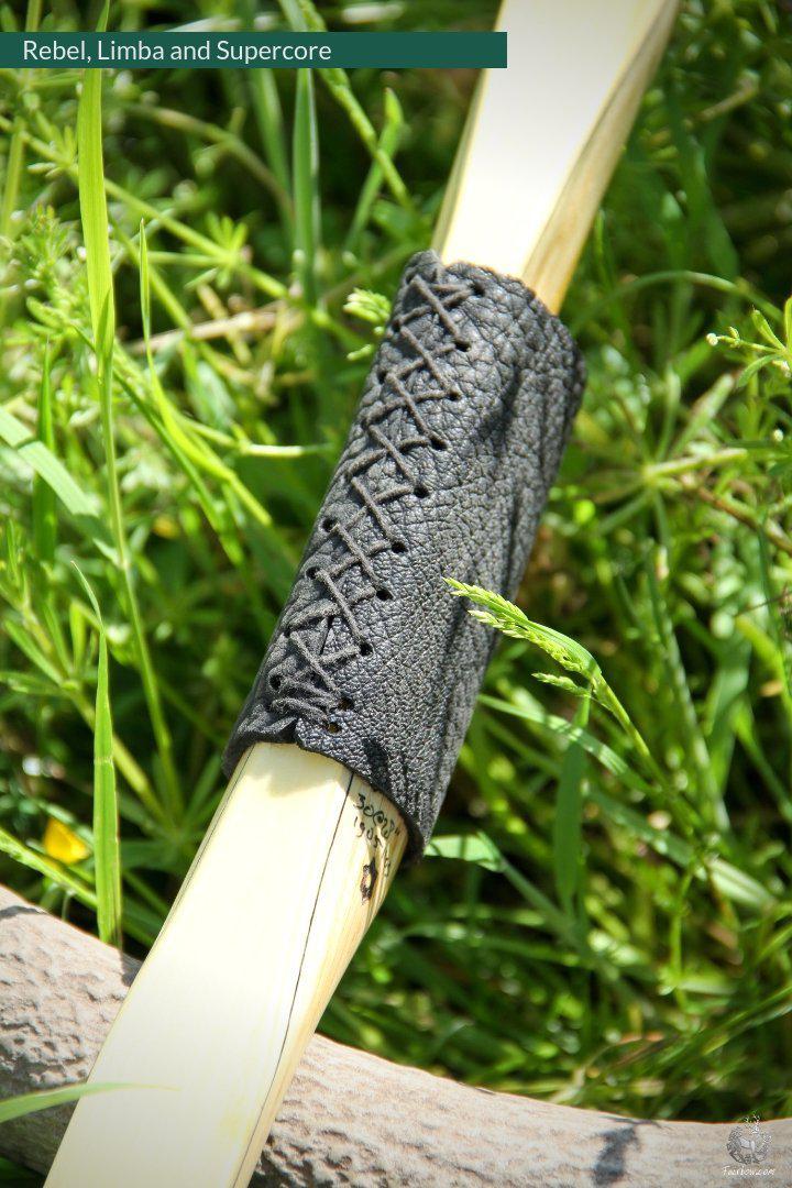 THE REBEL, BOW WITH BACKSET 30@28 CLEAR GLASS, BAMBOO AND LIMBA RISER-Bow-Fairbow-Fairbow