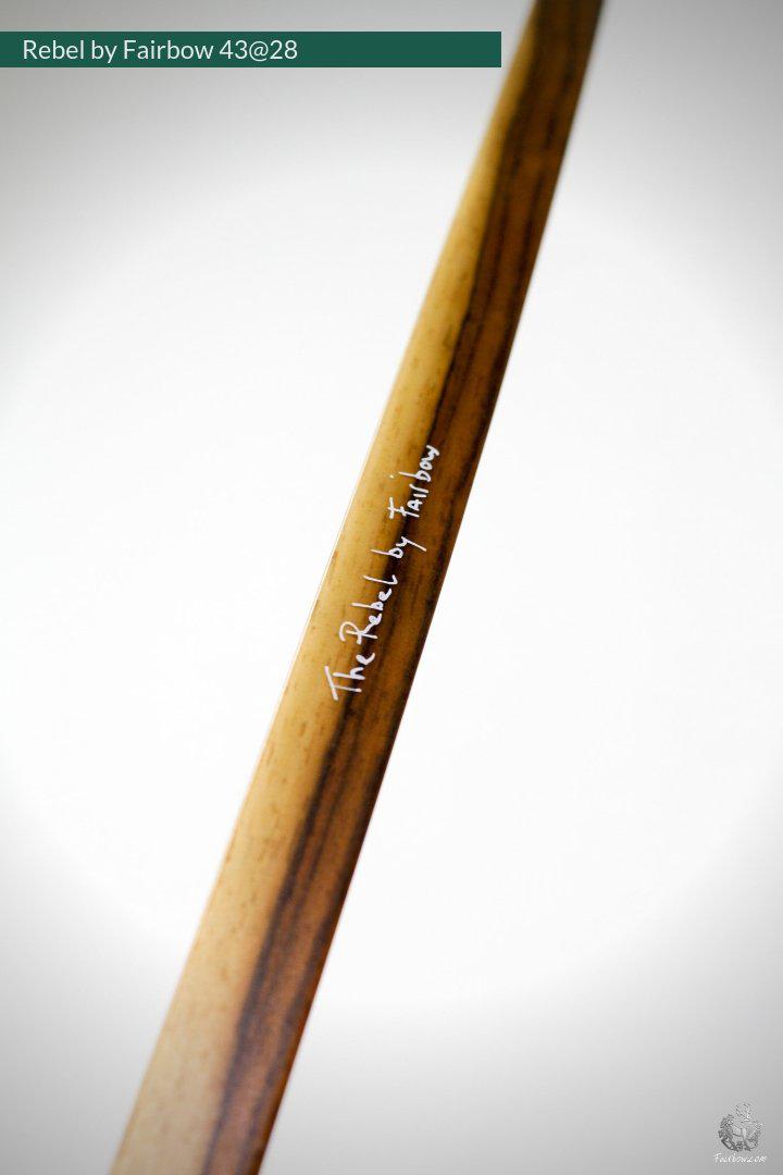 THE REBEL, BOW WITH BACKSET 43@28 CLEAR GLASS, ROSEWOOD VENEER AND RISER-Bow-Fairbow-Fairbow