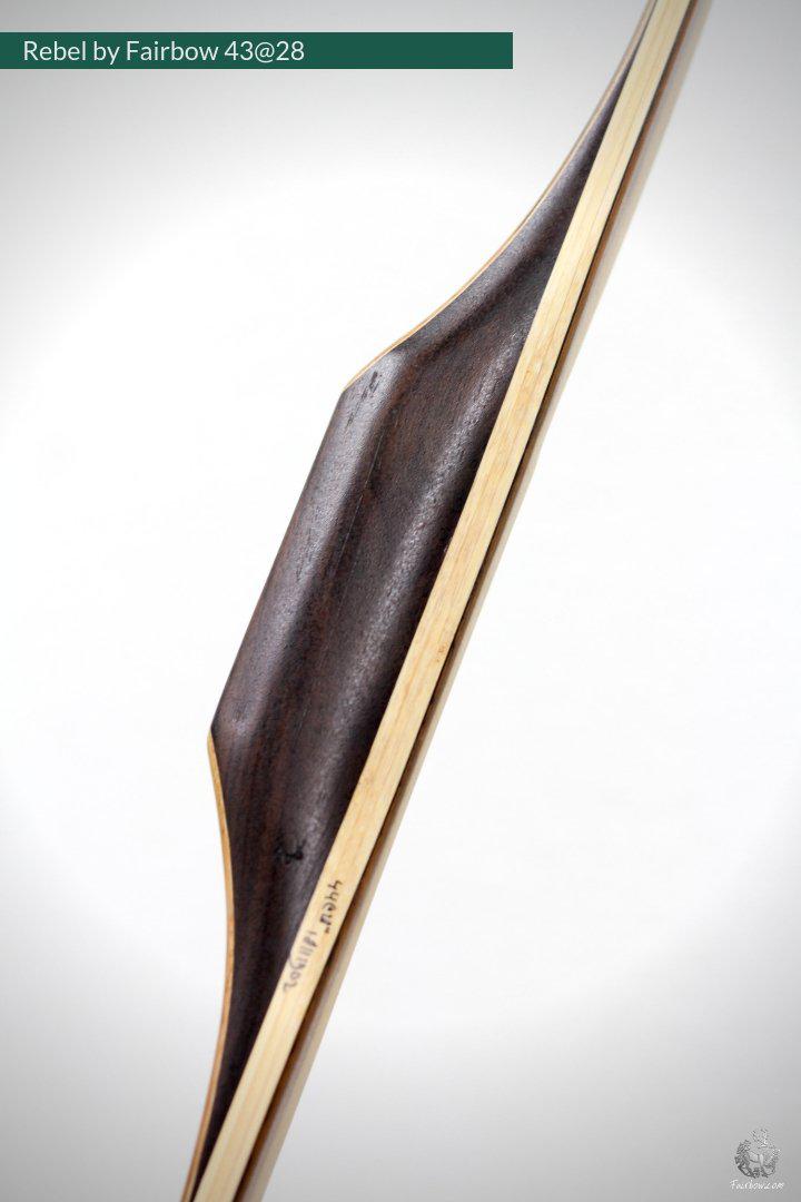 THE REBEL, BOW WITH BACKSET 43@28 CLEAR GLASS, ROSEWOOD VENEER AND RISER-Bow-Fairbow-Fairbow