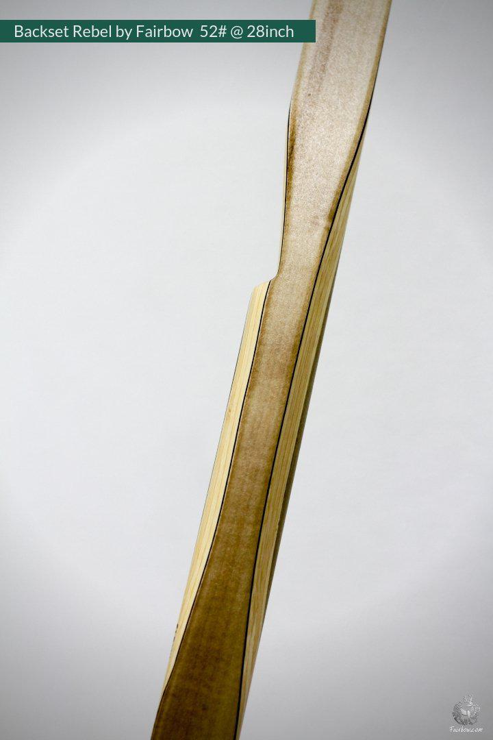 THE REBEL, BOW WITH BACKSET 52@28 LH CLEAR GLASS, MAPLE VENEER AND TULIP RISER-Bow-Fairbow-Fairbow