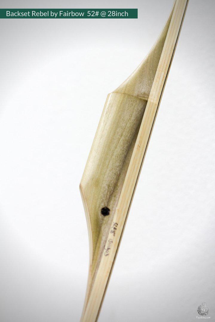 THE REBEL, BOW WITH BACKSET 52@28 LH CLEAR GLASS, MAPLE VENEER AND TULIP RISER-Bow-Fairbow-Fairbow