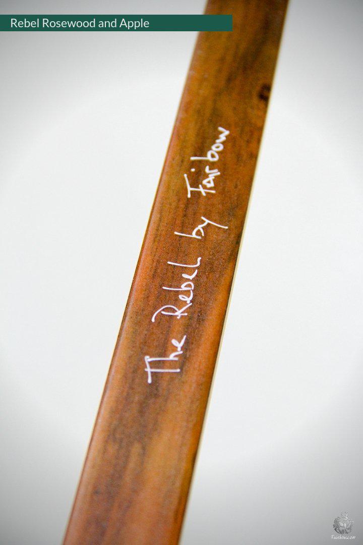 THE REBEL BOW WITH BIRCH BURL 71@28 ROSEWOOD AND APPLE-Bow-Fairbow-Fairbow