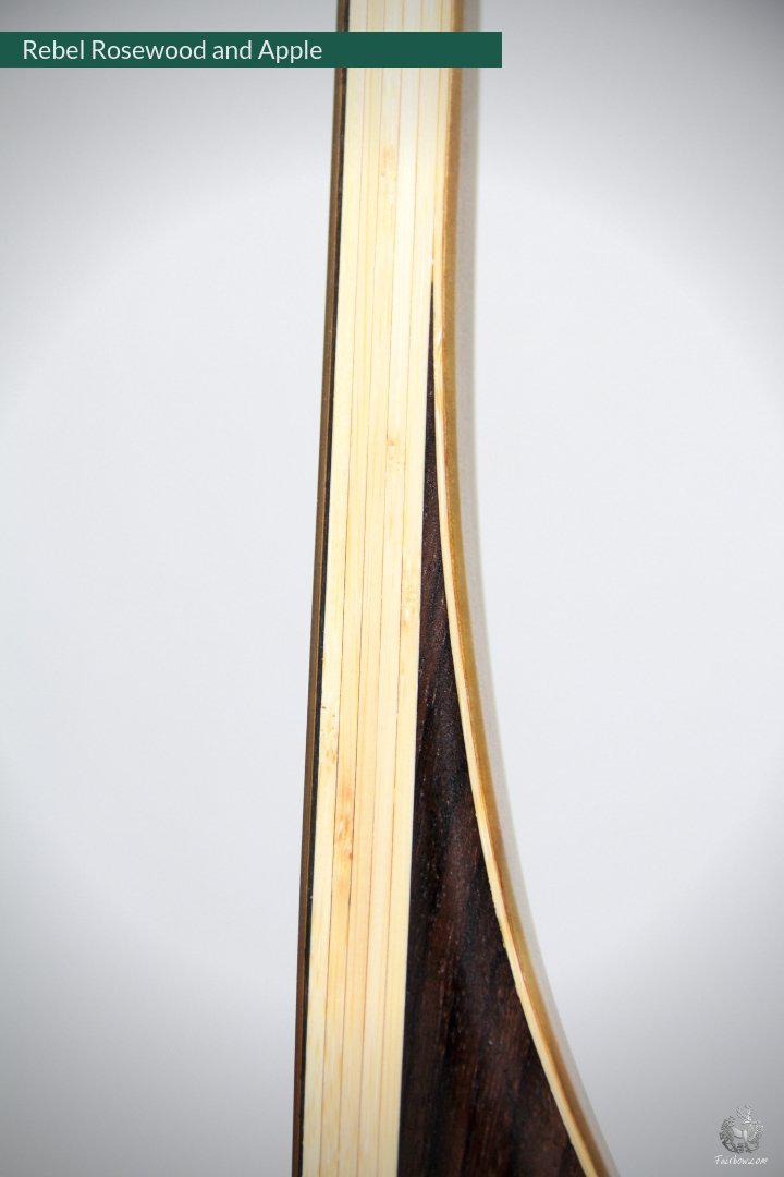 THE REBEL BOW WITH BIRCH BURL 71@28 ROSEWOOD AND APPLE-Bow-Fairbow-Fairbow